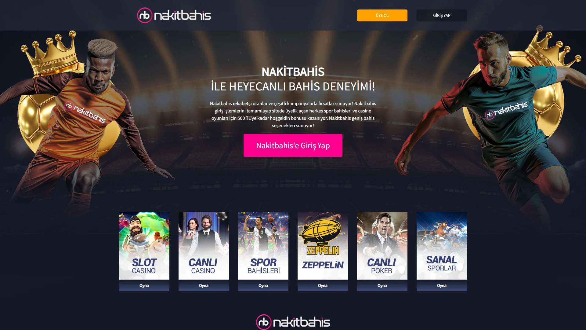 Nakitbahis homepage